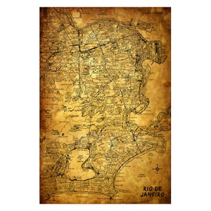 RIO de JANEIRO Mapa 5E Diario de cuero recargable, cuaderno de cuero personalizado, cubierta de cuaderno de viajero, regalo de 3er aniversario de cuero