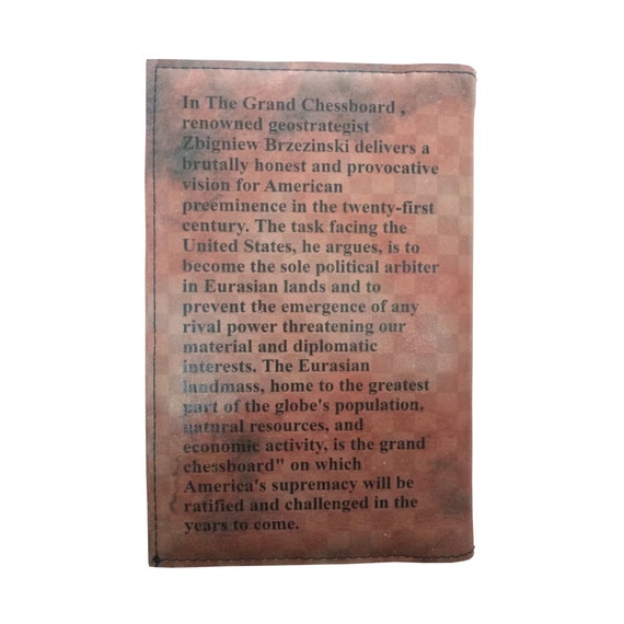 The Grand Chessboard by Zbigniew Brzezinski - Leather Covered
