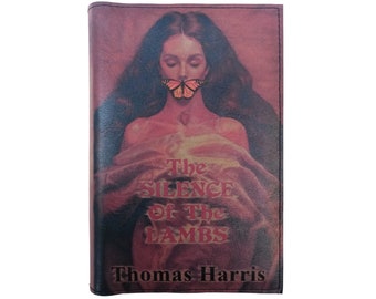 The Silence Of The Lambs by Thomas Harris - Leather Covered, Wood Hardback Book, Personalized Limited Edition Gift