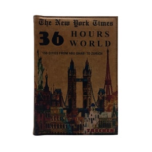 NYT 36 Hours World 150 Cities from Abu Dhabi to Zurich – Couchtischbuch mit Ledereinband, gebundenem Holzeinband, personalisiertes Geschenk in limitierter Auflage