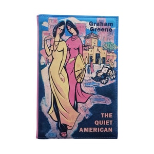 The Quiet American di Graham Green - Libro con copertina rigida in legno, rivestito in pelle, regalo personalizzato in edizione limitata
