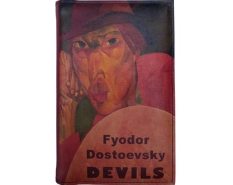 Devils by Fyodor Dostoevsky - Leather Covered, Wood Hardback Book, Personalized Limited Edition Gift, also known as Demons or Possessed