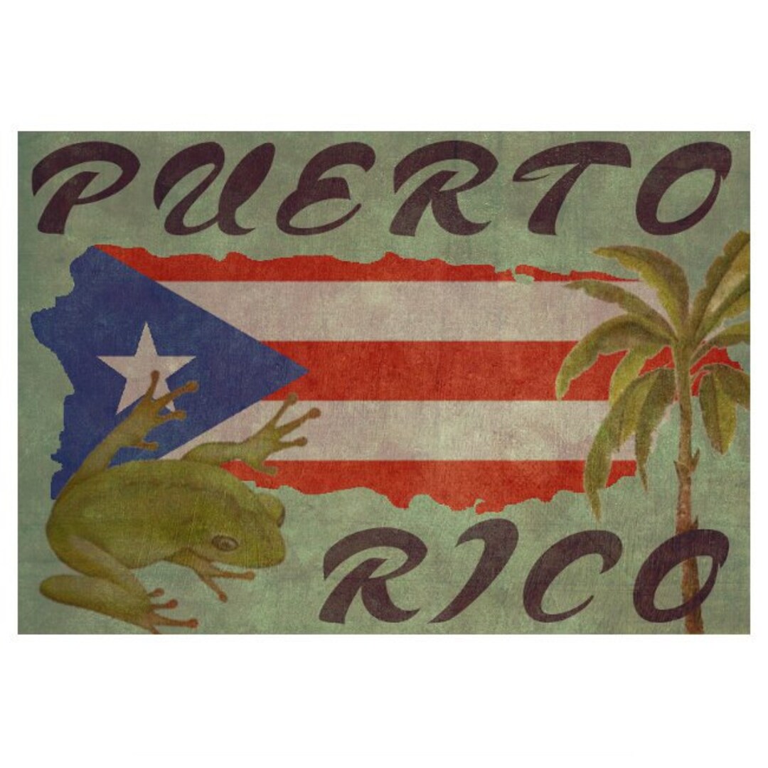 PUERTO RICO 1F Leather Journal Refillable, Personalized Leather ...