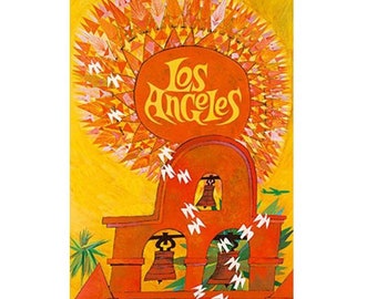 LOS ANGELES 1S- Leather Photo Album, Handmade and Personalized Travel Book, 3rd Leather Anniversary Gift