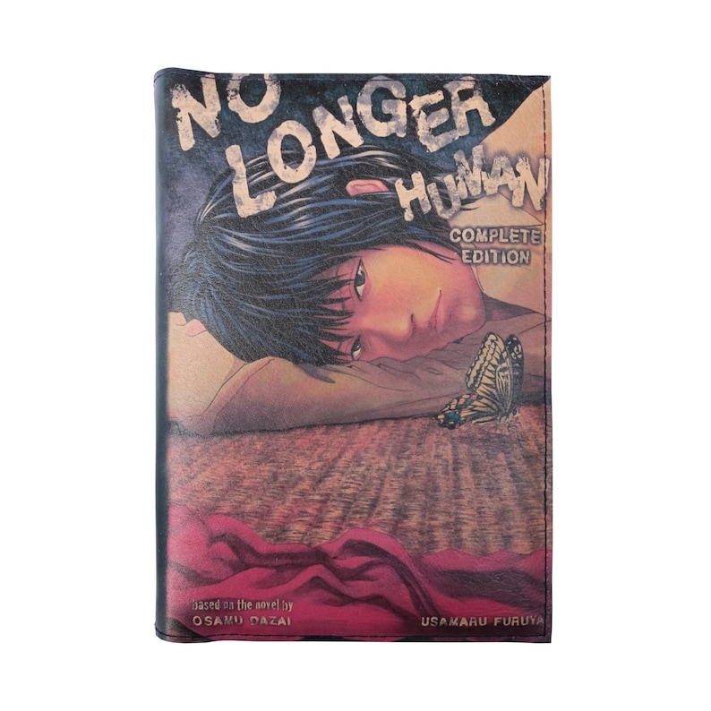 No Longer Human Usamaru Furuya No Longer Human Manga by Usamaru Furuya Leather Covered Wood - Etsy