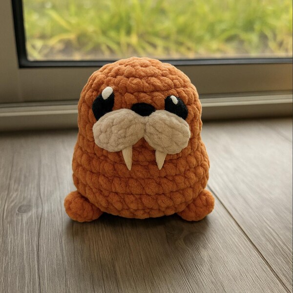 Crochet Walrus Pattern - Kawaii Amigurumi Plush Toy
