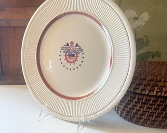 Vintage Yacht Country Club Plate, Norfolk Virginia, Lafayette Yacht Club, Nautical Decor,