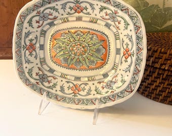 Vintage Andrea By Sadek Decorative Dish,Entry Table Tray, Cottage Core Gift, Hollywood Regency