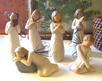 Vintage Willow Tree Angel Figurines, Susan Lordi, Sold Separately, Folk Art Angel, Vintage Gift