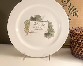 Vintage Wedgwood England "Kistler" Wine Plate, Grand Gourmet