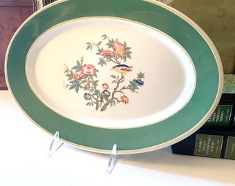 Vintage Aynsley "Pembroke" Inspired Platter by Syracuse China, Romantic Hotel China, Oval Serving Tray
