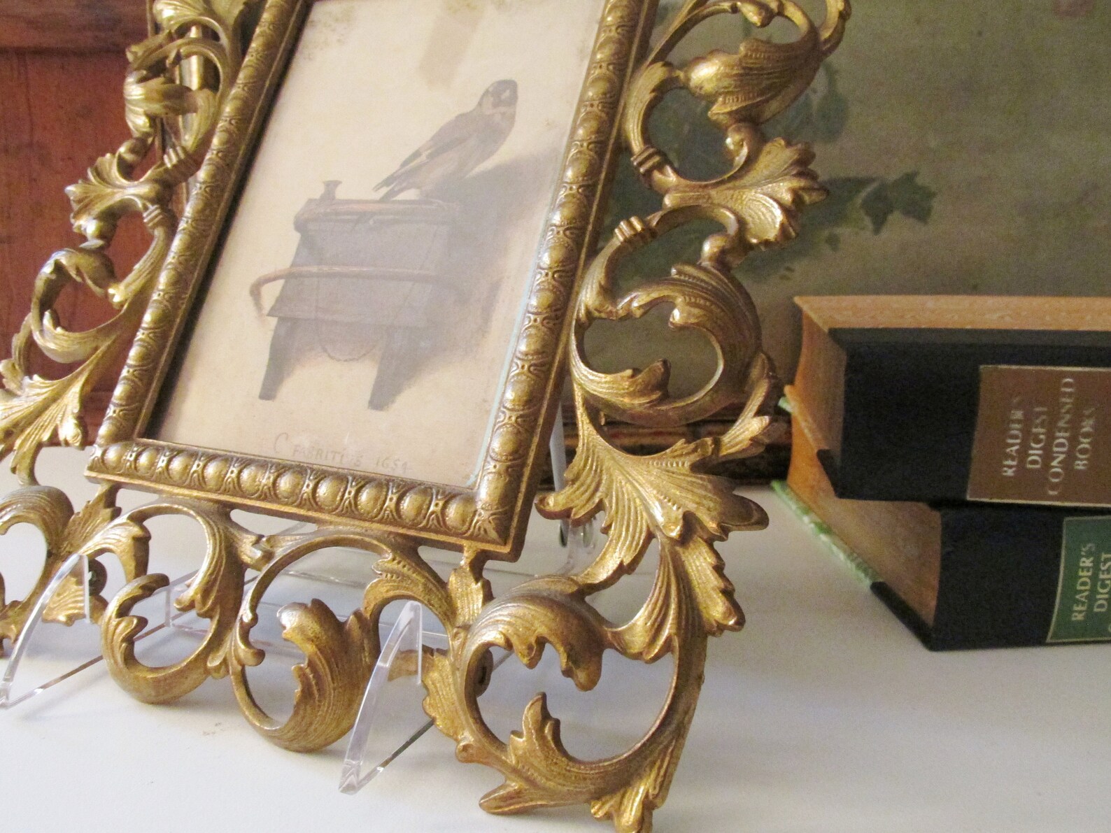 Vintage Ornate Brass Picture Frame Wall Gallery Decor Brass Etsy