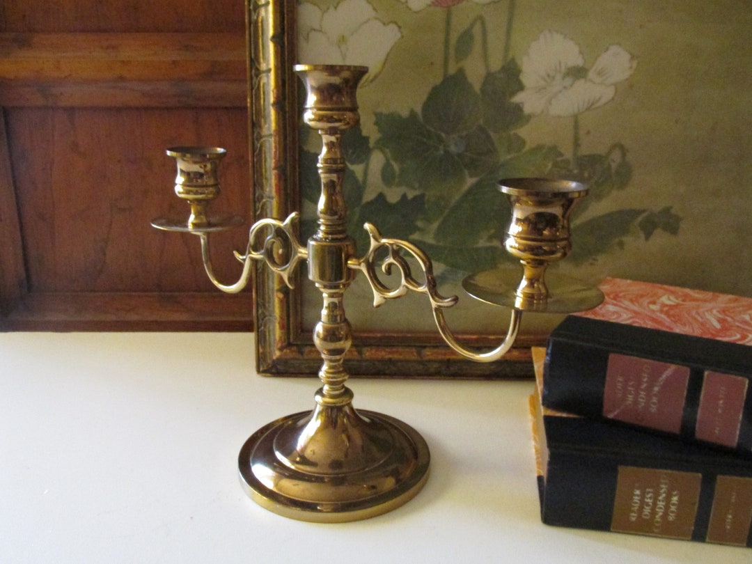 Vintage Baldwin Brass Candelabra Traditional Decor Etsy