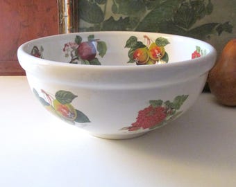 Vintage Portmeirion "Pamona" Serving Bowl, England Made Signed Orchard Fruits, Vintage Assorted Fruits, English Country Fruit Bowl, Kitchen