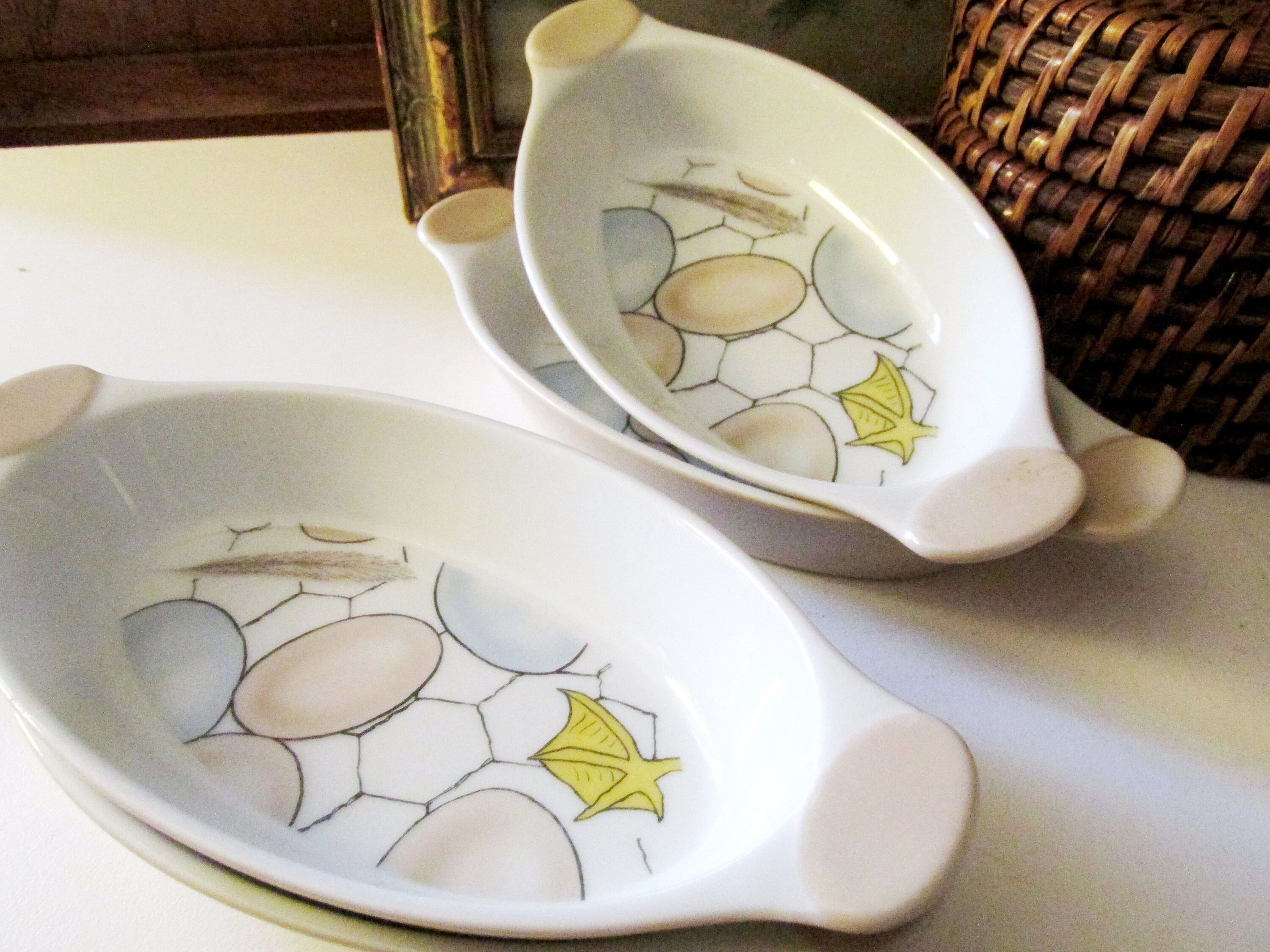 Four Franci Villa Vanilla Ovenware Dishes Taste Setter Palm Beach