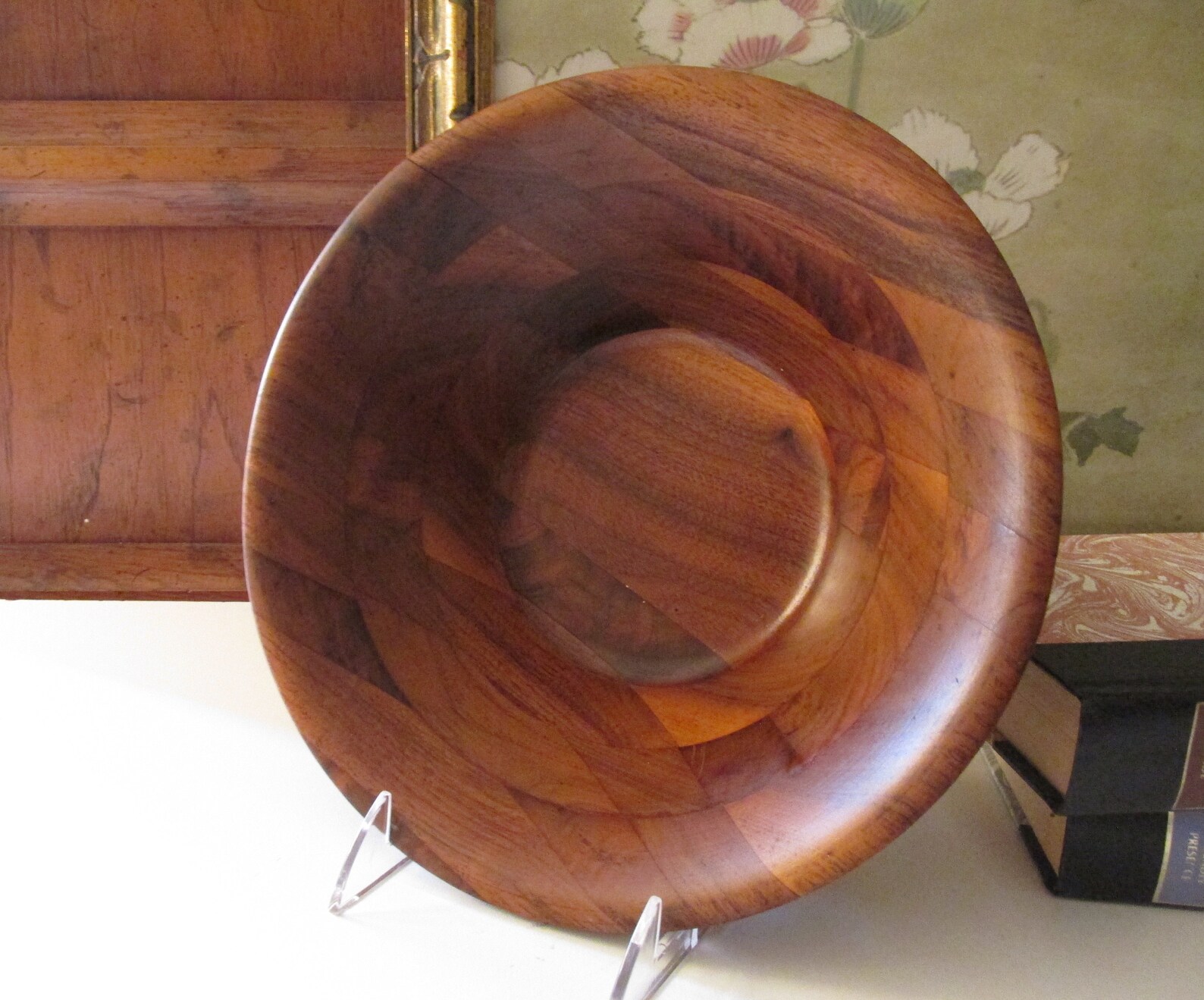 Vintage Burl Walnut Bowl Billings Missouri Wooden Fruit Etsy