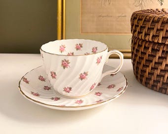 Vintage Aynsley England  Teacup and Saucer, Mother's Day Gift, English Teacup, Pink Roses
