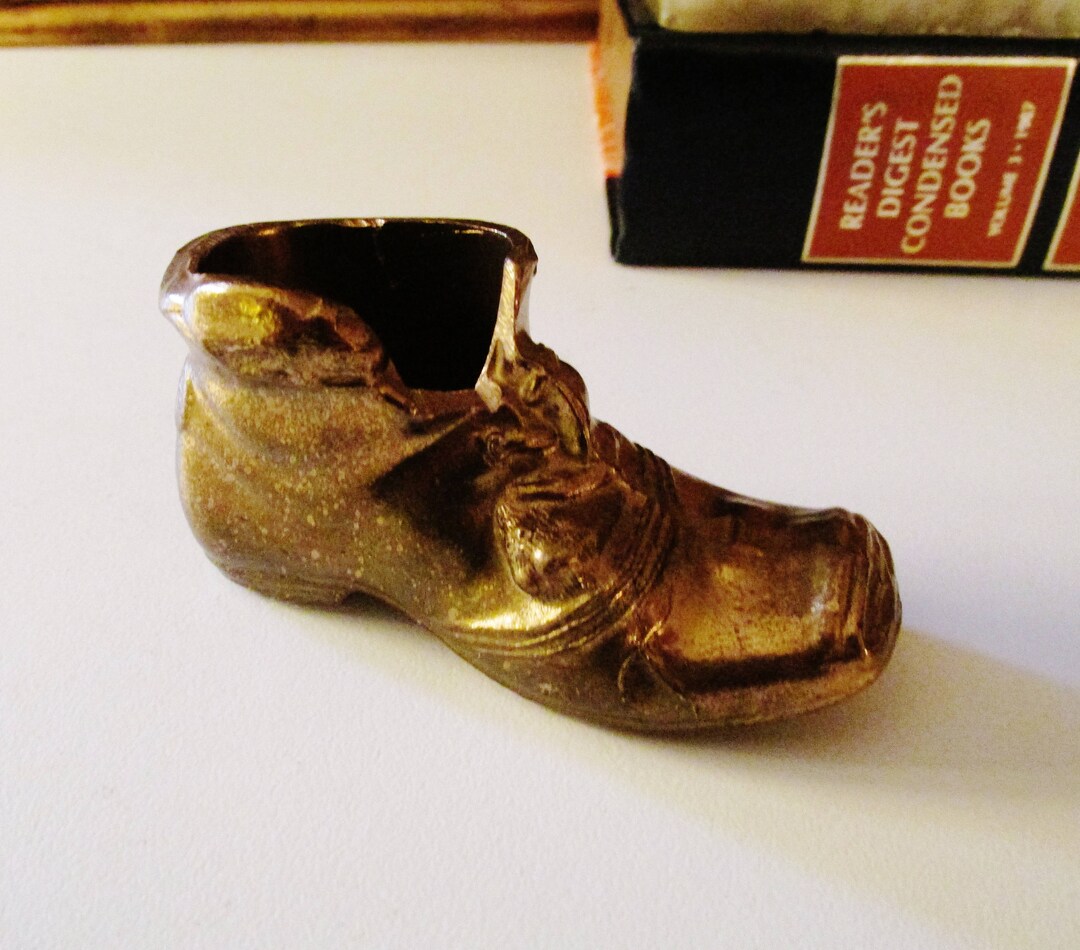 Guaranteed Irish Brass Shoe Paperweight Home Office Decor Etsy