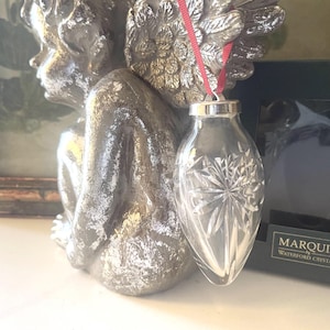 Vintage 1995 Marquis Waterford Crystal Ornament, Teardrop Christmas Ornament, Original Box,
