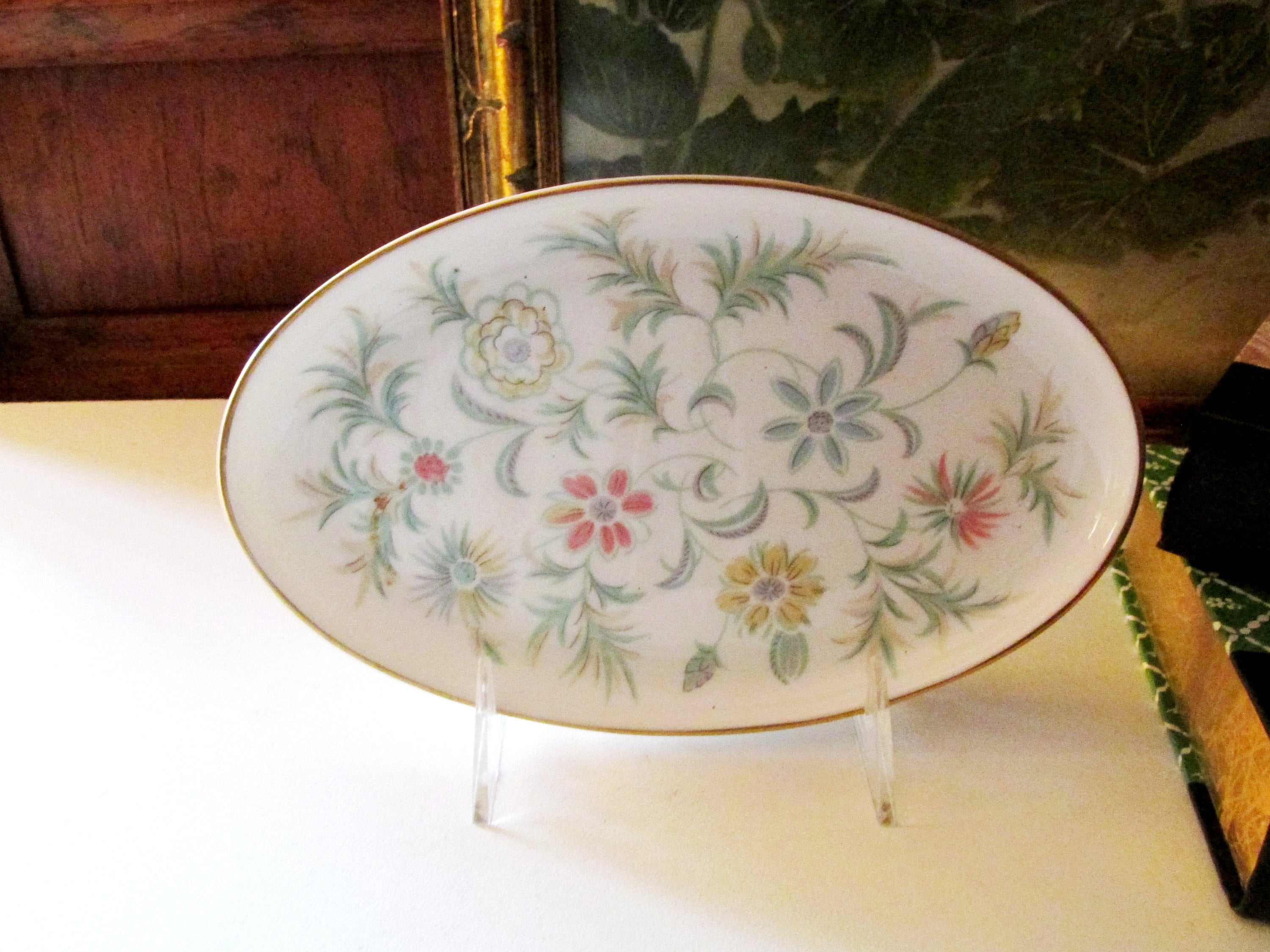 Minton Floral Porcelain Dish, English Cottage Dish ...