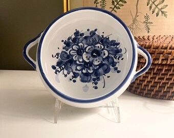 Vintage Vietri Italian Pottery Bowl, Hand Painted  Avallone Pattern
