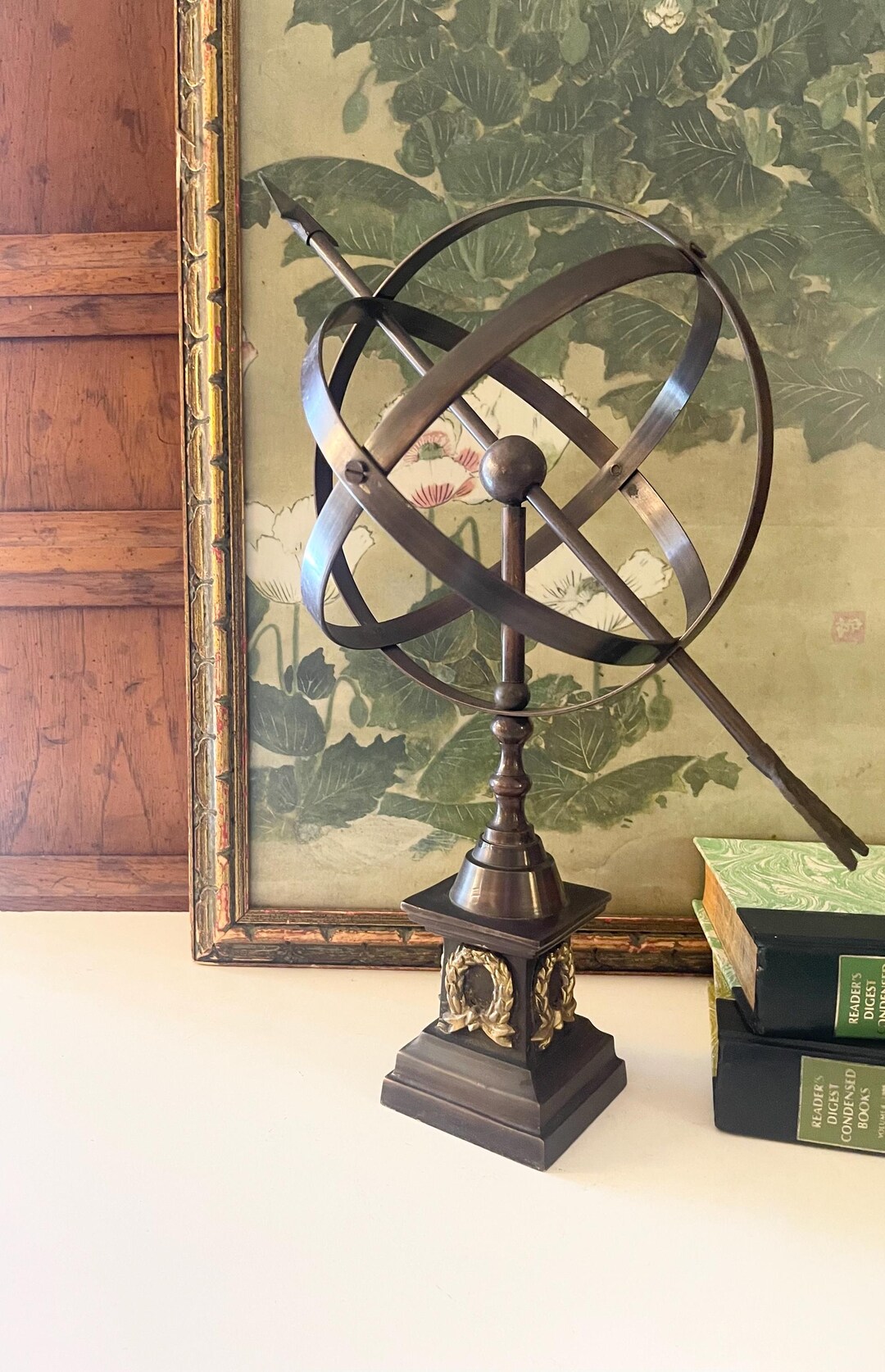 Sundials Library Decorative Armillary Sundial Bronze Metal With Neoclassical Style ...