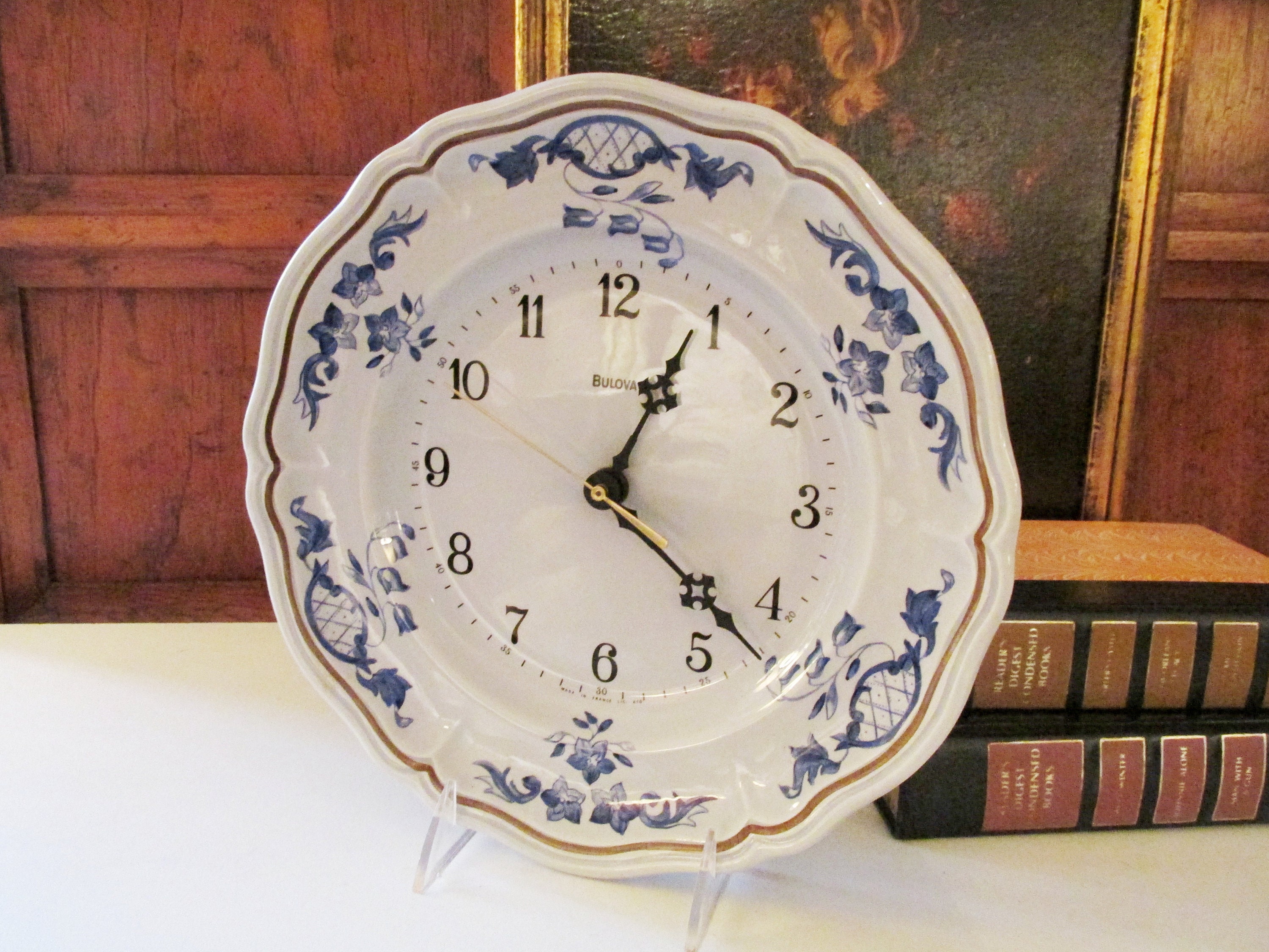 Clocks Home & Living New Plate Design Kitchen Clock Vintage etna.com.pe