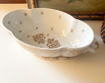 Vintage French Limoges Cachepot, , Grandmillennial Gift, Floral Planter, Mother's Day Gift