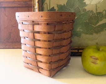 Vintage Longaberger 1989 Spoon Basket, Heartland Collection, Farmhouse Chic