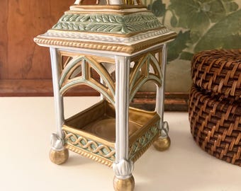 Vintage Fitz and Floyd “Gregorian" Tea Candle Holder, Bath or Vanity Decor, Neoclassical