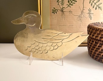 Brass Swan Trivet, Farmhouse Hot Pad