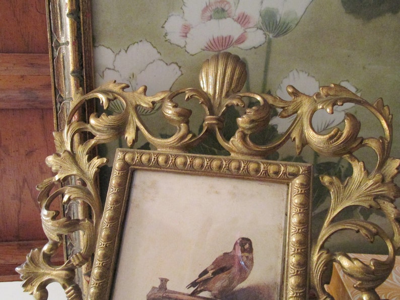 Vintage Ornate Brass Picture Frame Wall Gallery Decor Brass Etsy