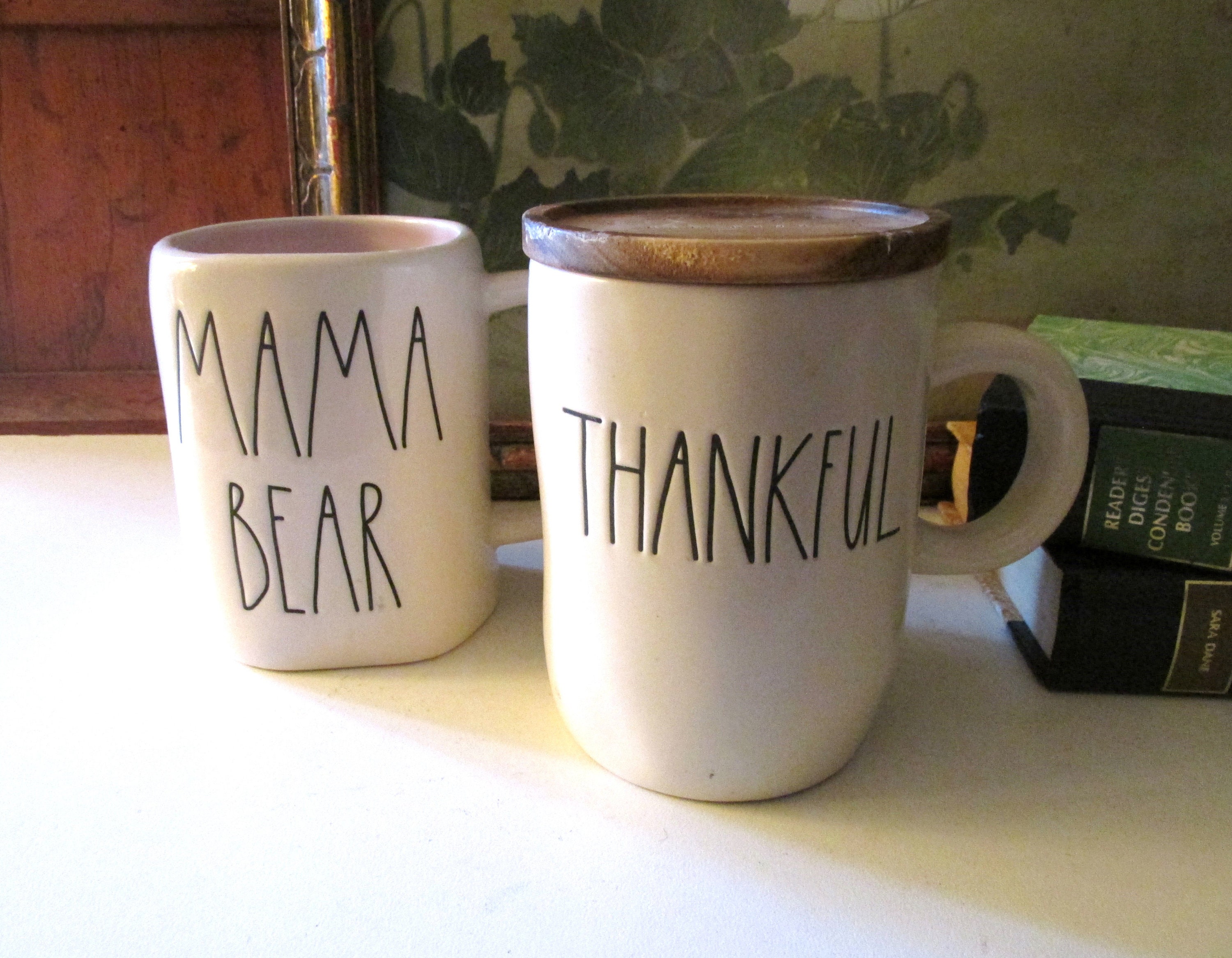 Mama Bear Vintage Bear Emblem Front & Back Coffee Mug