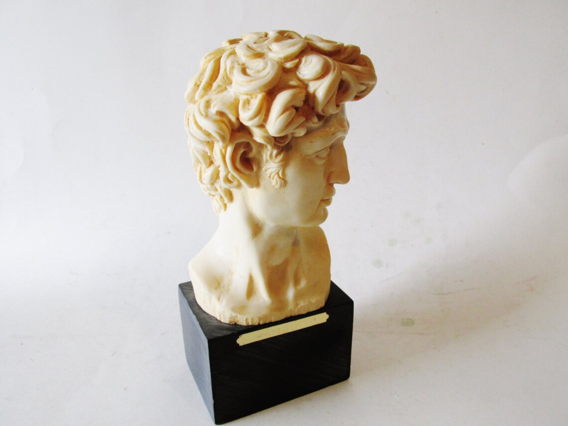 Santini Sculpture David Made in Italy Santini Head of Etsy