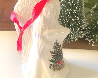 Vintage Pfaltzgraff 2000 Angel Christmas Ornament  Bell, Christmas Heritage