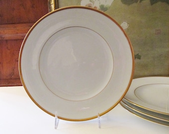 Vintage Noritake Ireland "Carrie" Dinner Plate, Made in Ireland, Gold Band Fine China, Gilded Dinnerware, The Gilded Tassel, 1970's Dining