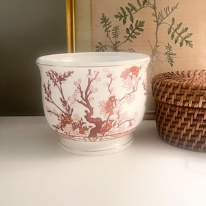 Vintage "Indian Tree Coral" Cachepot, Coalport England, Planter