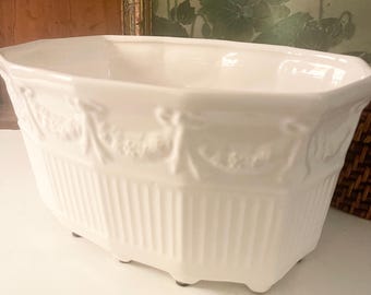 Vintage Jay Wilfred for Andrea By Sadek, Portugal Made Cache Pot, Palm Beach Planter or Vase, Coastal Home Decor