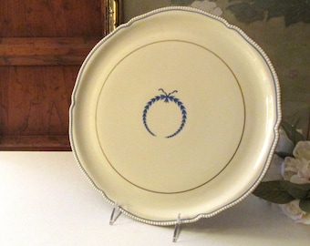 Vintage Rosenthal "Empire" Cake Plate or Chop Plate, Round Neoclassical Platter, Dessert Tray, Cake Platter
