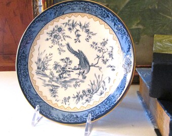 Vintage Nikko Sanctuary Pattern, "France Musee De L'Impression De Mulhouse" Small Plate, Chinoiserie Bread Butter Plate, Small Plate