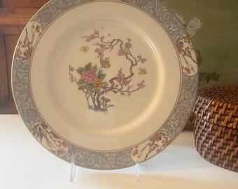 Vintage Lenox USA "Ming" Serving Plate, Chinoiseire Dessert Tray, Round Platter, Chop Plate, Tree of Life, Oriental Decor