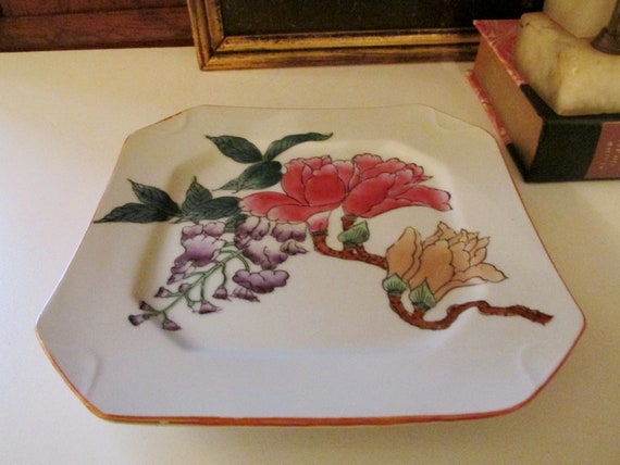 Nora Fenton Chinoiserie Decorative Tray Letter Tray Palm Etsy