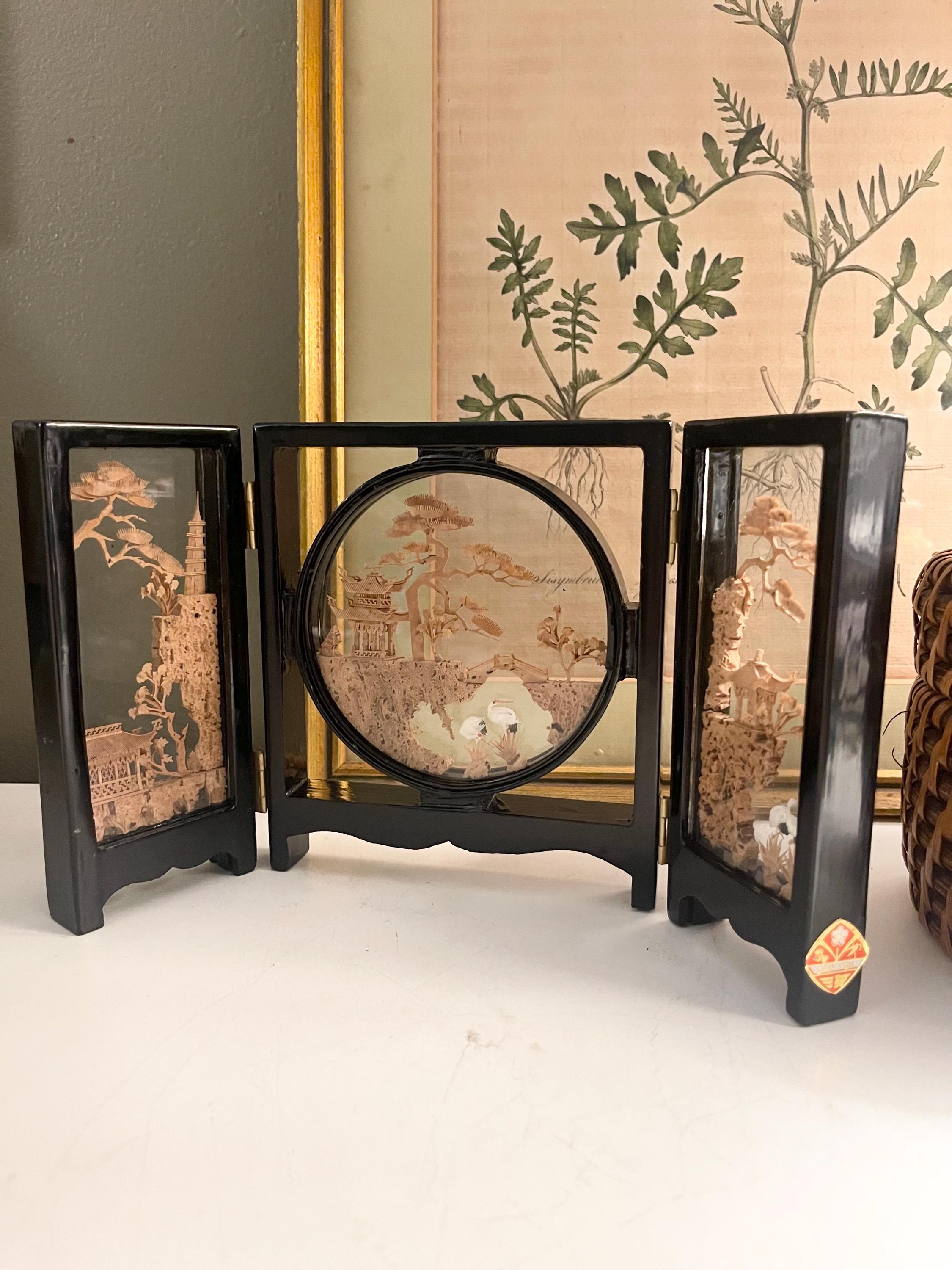 Chinese Lacquer Wood Panel Vintage - Etsy