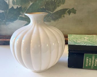 Vintage Lenox USA Small Vase, Flower Vase, Vanity Decor, Chinoiserie Chic Decor