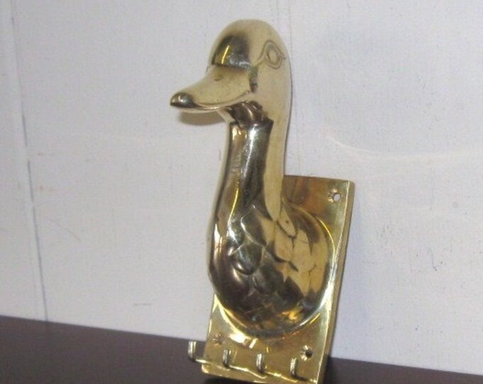 Brass Duck Head Key Holder, Wall Mount Etsy