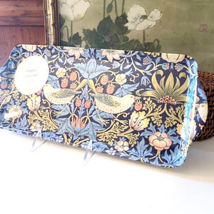 Morris & Co. for Pimpernel Melamine Serving Tray, &quot;Strawberry Thief&quot;, Harrods, Blue Sandwich Tray