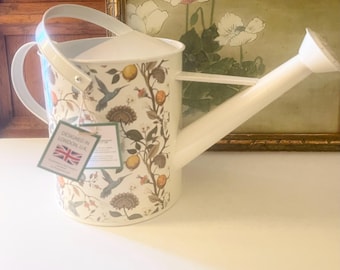 The British Gardening Company, Metal Watering Can, “Hummingbird” Pattern, English Cottage Decor, Gift For Gardener, NOS