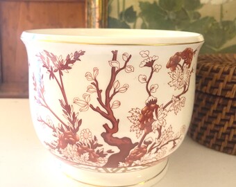 Vintage "Indian Tree Coral" Cachepot, Coalport England, Grandmillennial Gift, Floral Planter, Mother's Day Gift