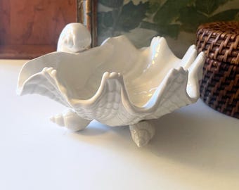 Vintage Fitz and Floyd Catchall, Oceana, Hollywood Regency, Palm Beach Decor, Home Office Decor, Entry Table Decor