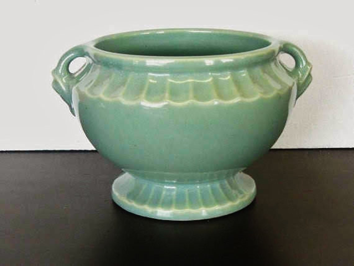 Vintage Mid Century Monmouth USA Pottery Vase or Planter Etsy